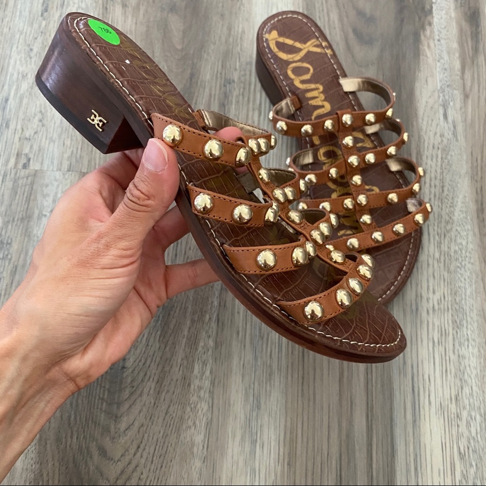 Sam Edelman Studded Juniper Heeled Sandals sz 8.5 - Picture 9 of 13